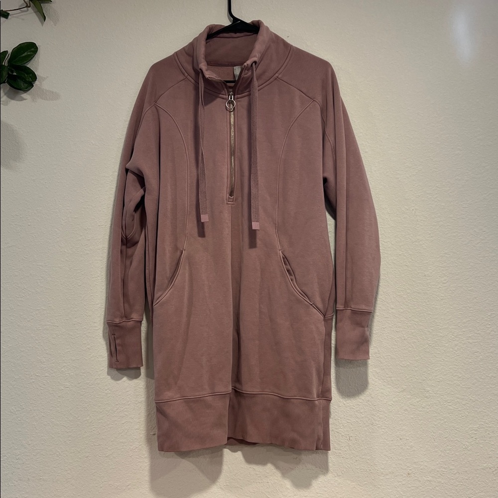 Athleta Mauve Long Jacket